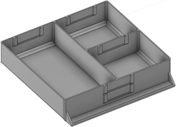 Vue 3D du tirroir T_P15_H2L3_D3.8_PE