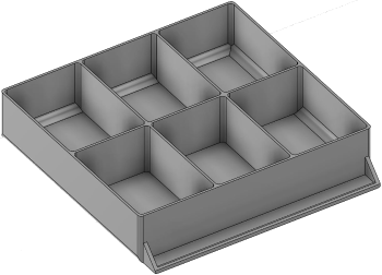 Vue 3D du tirroir T_P15_H2L3_D6.1