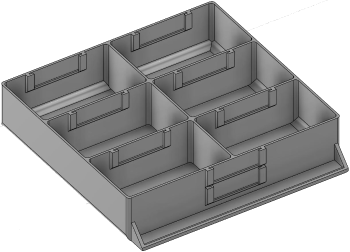Vue 3D du tirroir T_P15_H2L3_D6.2_PE