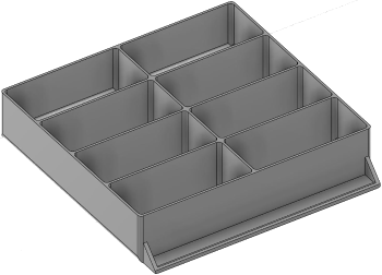 Vue 3D du tirroir T_P15_H2L3_D8.1