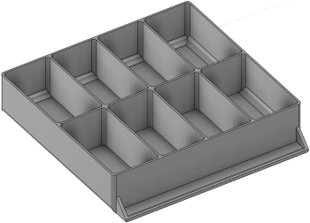 Vue 3D du tirroir T_P15_H2L3_D8.2