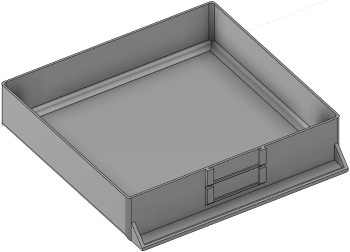 Vue 3D du tirroir T_P15_H2L3_PE