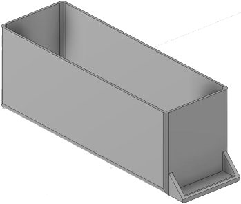 Vue 3D du tirroir T_P15_H3L1