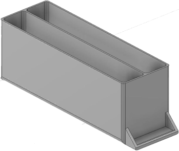 Vue 3D du tirroir T_P15_H3L1_D2.4