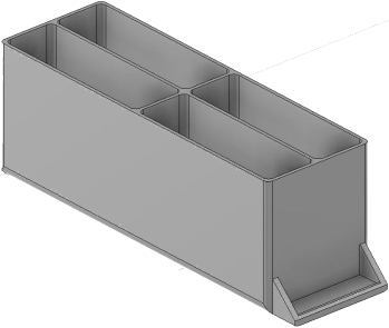 Vue 3D du tirroir T_P15_H3L1_D4.2