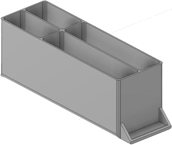 Vue 3D du tirroir T_P15_H3L1_D4.3
