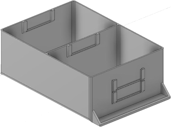 Vue 3D du tirroir T_P15_H3L2_D2.1_PE