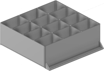 Vue 3D du tirroir T_P15_H3L3_D12.2