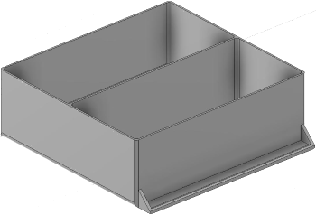 Vue 3D du tirroir T_P15_H3L3_D2.1