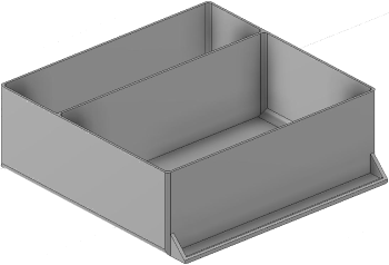 Vue 3D du tirroir T_P15_H3L3_D2.2