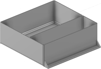 Vue 3D du tirroir T_P15_H3L3_D2.3