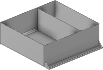 Vue 3D du tirroir T_P15_H3L3_D2.6