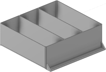 Vue 3D du tirroir T_P15_H3L3_D3.2