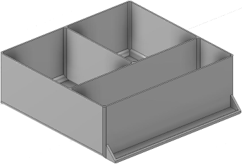 Vue 3D du tirroir T_P15_H3L3_D3.3