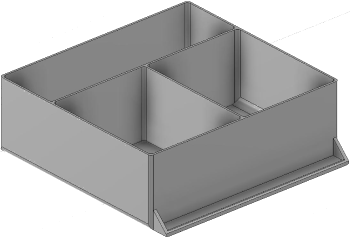 Vue 3D du tirroir T_P15_H3L3_D3.4