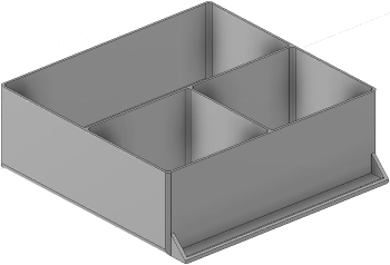 Vue 3D du tirroir T_P15_H3L3_D3.5