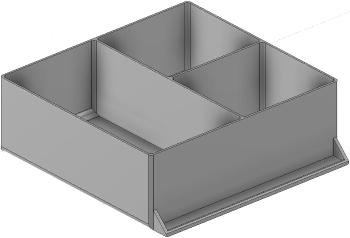 Vue 3D du tirroir T_P15_H3L3_D3.8