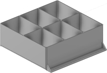 Vue 3D du tirroir T_P15_H3L3_D6.1