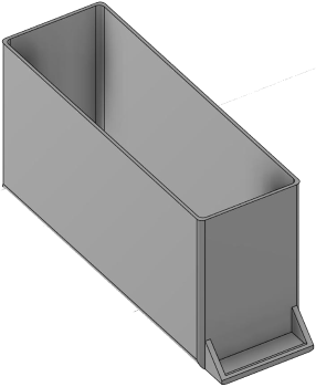 Vue 3D du tirroir T_P15_H4L1