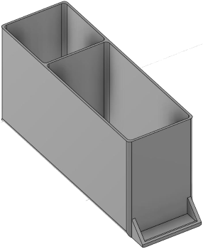 Vue 3D du tirroir T_P15_H4L1_D2.2