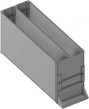 Vue 3D du tirroir T_P15_H4L1_D2.4_PE