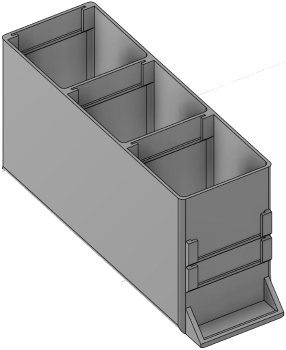Vue 3D du tirroir T_P15_H4L1_D3_PE
