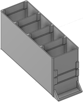 Vue 3D du tirroir T_P15_H4L1_D4.1_PE