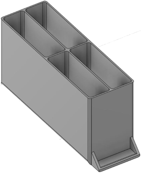 Vue 3D du tirroir T_P15_H4L1_D4.2