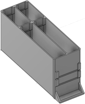 Vue 3D du tirroir T_P15_H4L1_D4.3_PE