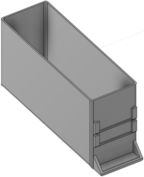 Vue 3D du tirroir T_P15_H4L1_PE