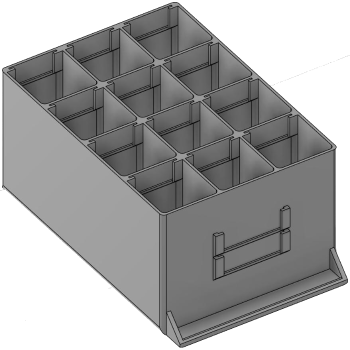 Vue 3D du tirroir T_P15_H4L2_D12.2_PE