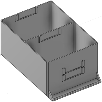 Vue 3D du tirroir T_P15_H4L2_D2.1_PE