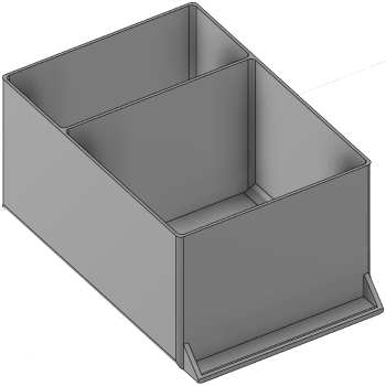 Vue 3D du tirroir T_P15_H4L2_D2.2