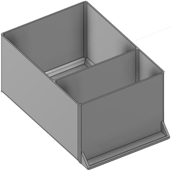 Vue 3D du tirroir T_P15_H4L2_D2.3