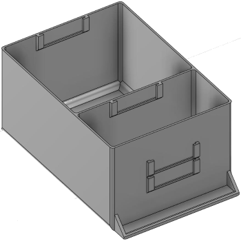 Vue 3D du tirroir T_P15_H4L2_D2.3_PE