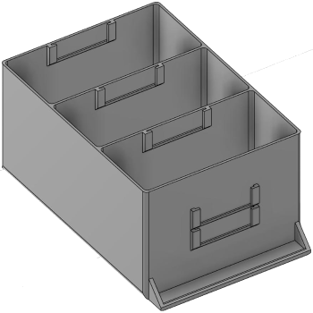 Vue 3D du tirroir T_P15_H4L2_D3.1_PE