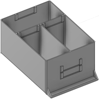 Vue 3D du tirroir T_P15_H4L2_D3.4_PE