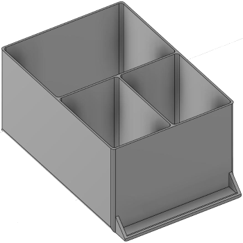 Vue 3D du tirroir T_P15_H4L2_D3.5