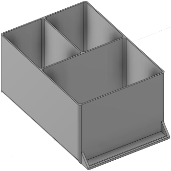 Vue 3D du tirroir T_P15_H4L2_D3.6