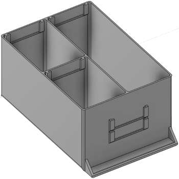 Vue 3D du tirroir T_P15_H4L2_D3.7_PE