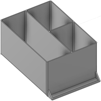 Vue 3D du tirroir T_P15_H4L2_D3.8