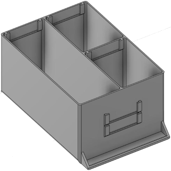 Vue 3D du tirroir T_P15_H4L2_D3.8_PE