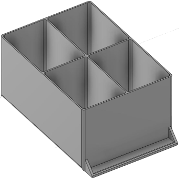 Vue 3D du tirroir T_P15_H4L2_D4.1