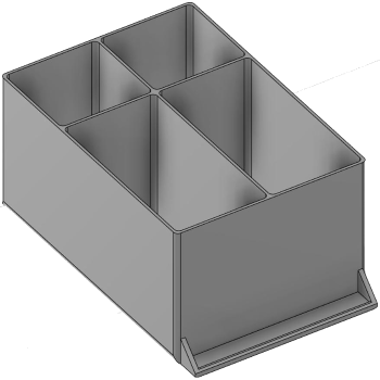 Vue 3D du tirroir T_P15_H4L2_D4.3