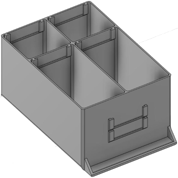 Vue 3D du tirroir T_P15_H4L2_D4.3_PE