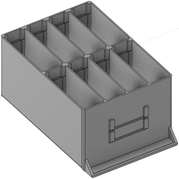 Vue 3D du tirroir T_P15_H4L2_D8.2_PE