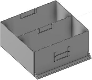 Vue 3D du tirroir T_P15_H4L3_D2.1_PE