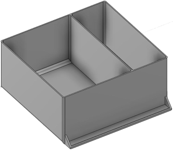 Vue 3D du tirroir T_P15_H4L3_D2.6