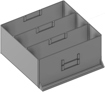 Vue 3D du tirroir T_P15_H4L3_D3.1_PE