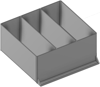 Vue 3D du tirroir T_P15_H4L3_D3.2